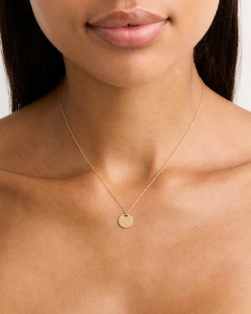 18k Gold Vermeil Forever and Always Engravable Small Necklace